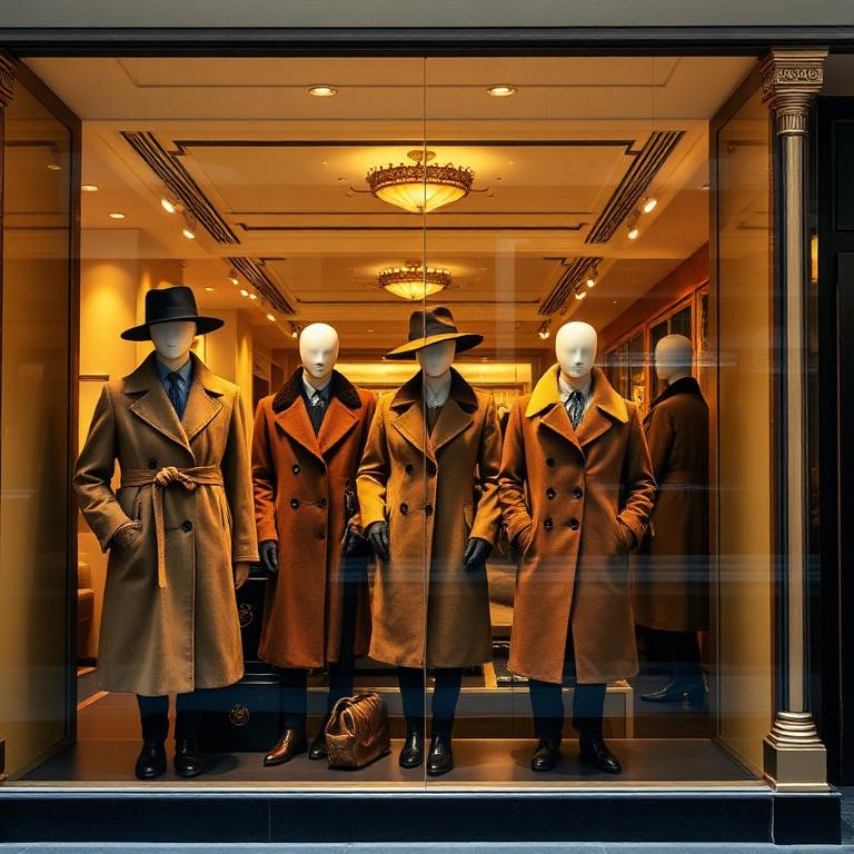 The elegant shop window of Beaumont & Black department store