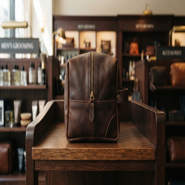 Leather Toiletry Bag
